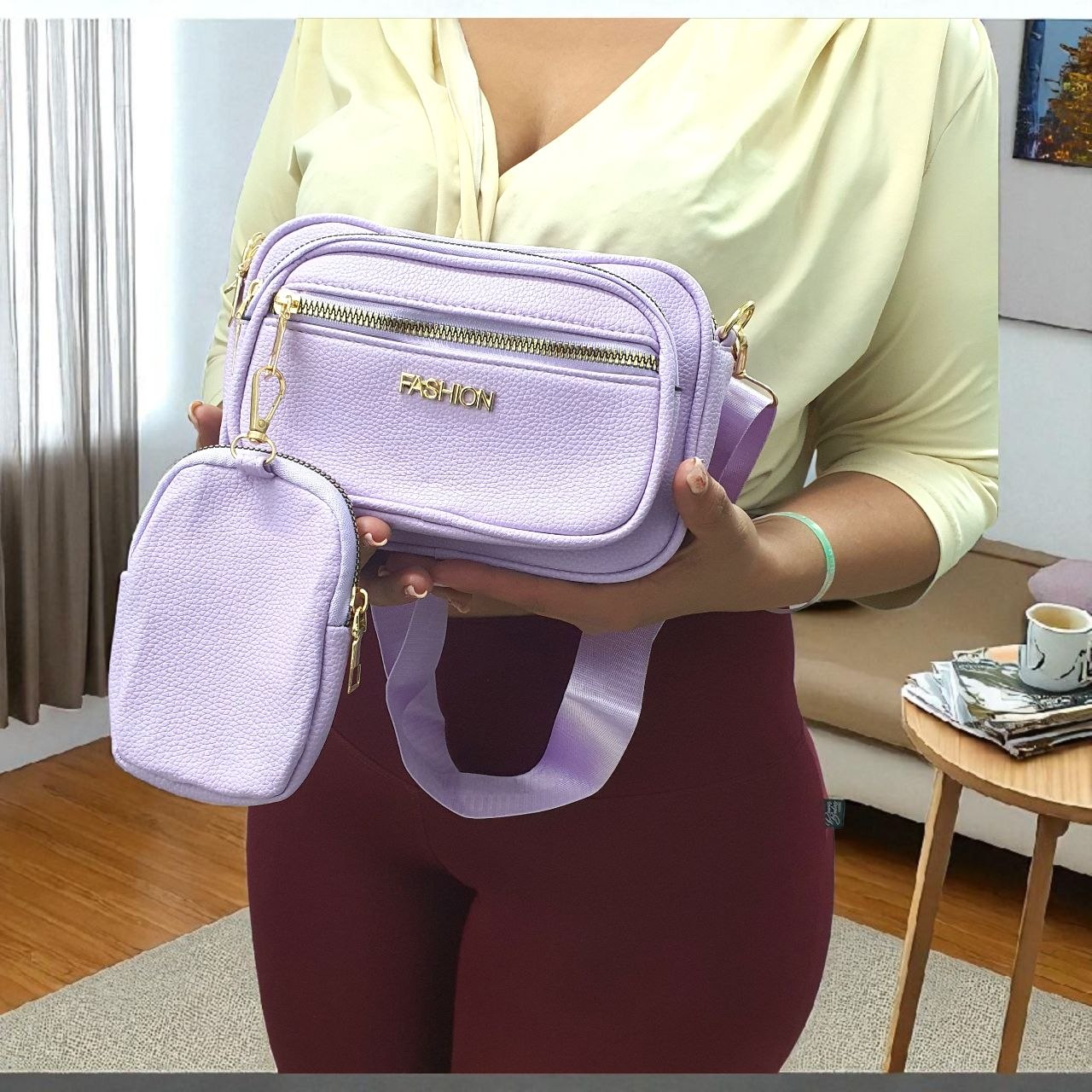 Cartera fashion con monedero AMC-2608