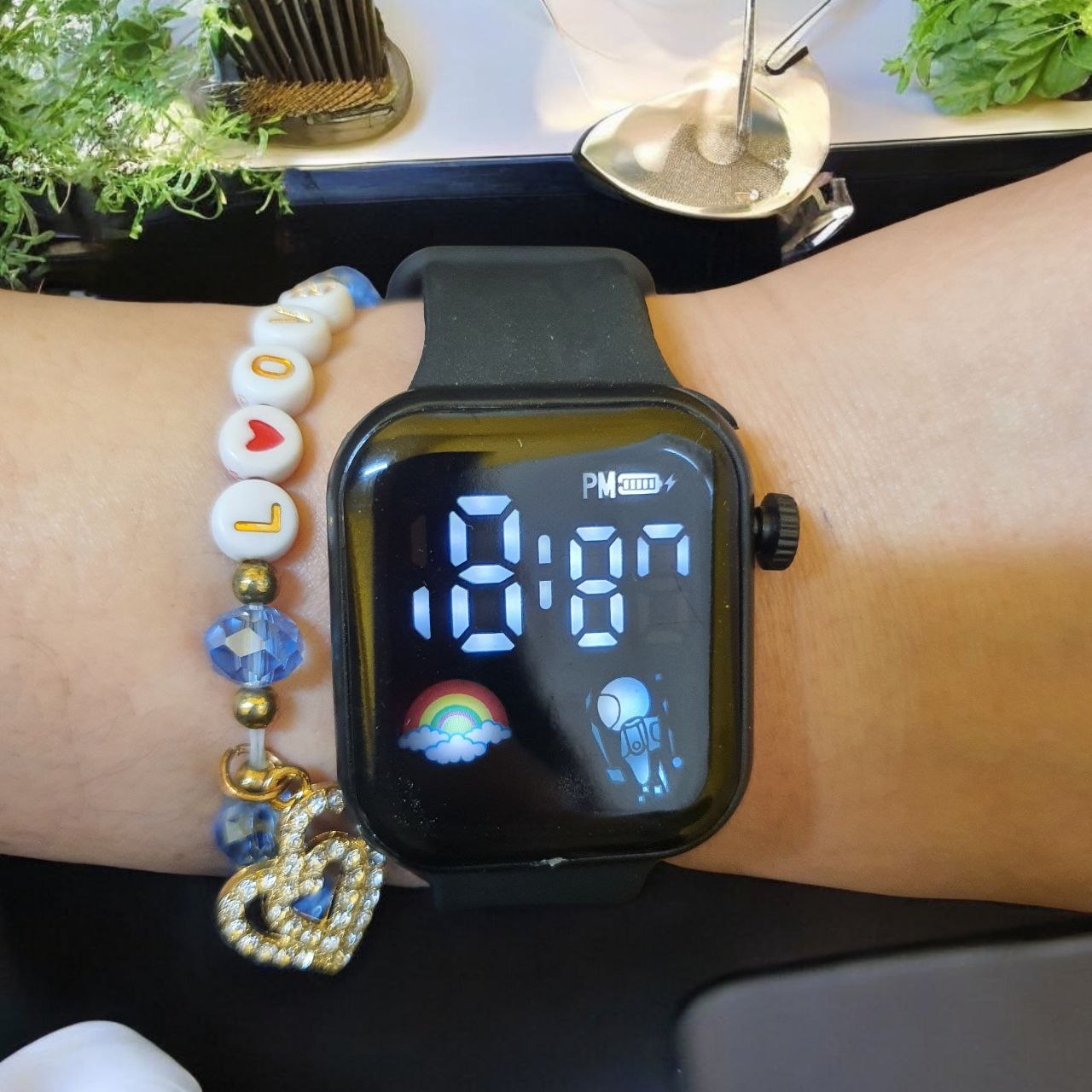 Mini kit de pulsera + reloj digital AMC-2977