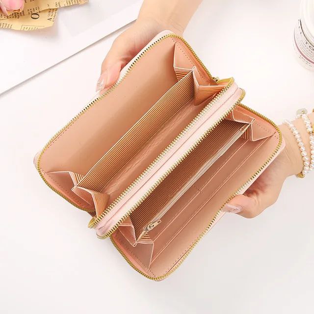 Cartera de mujer doble cierre  AMC-1829