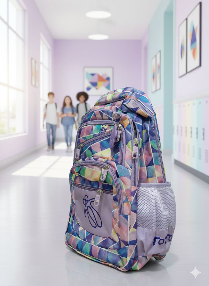 Mochila escolar multicierres Totto AMC-2639