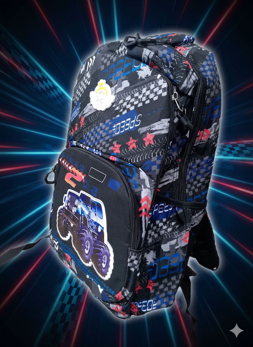Mochila escolar 3 en 1 sin luces AMC-2635