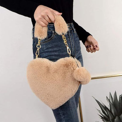 Bolso peluche corazón Código: AMC-2387