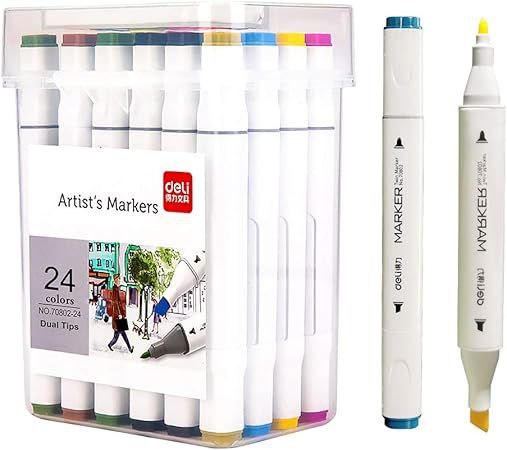 Marcadores de 24 pcs caja blanca AMC-2338