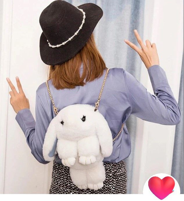 Bolso peluche de conejo  AMC-2388
