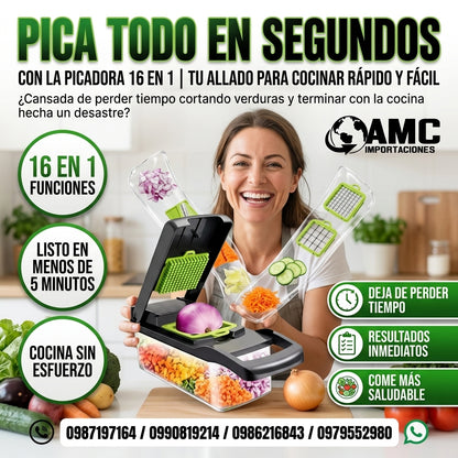 Picadora de verduras 16 en 1 AMC-1721